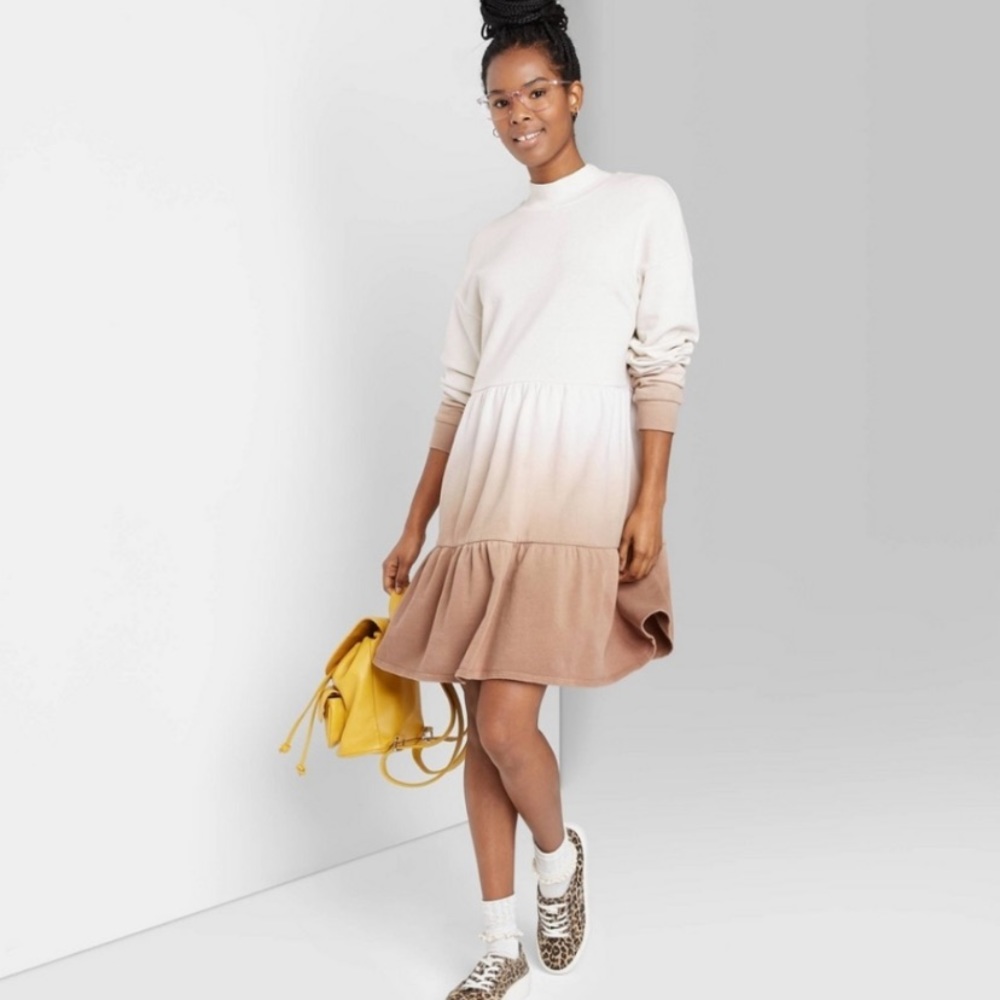 Wild Fable Long Sleeve Ombré Dress
